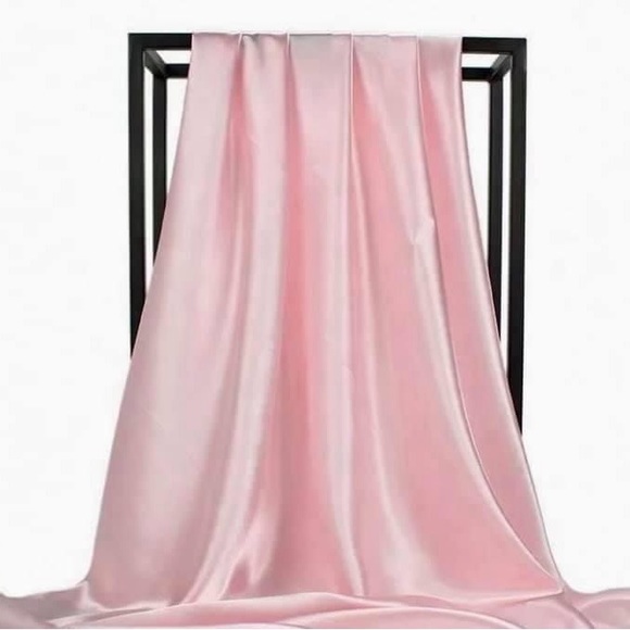 Satin Silk Head Scarf - Picture 5 of 7